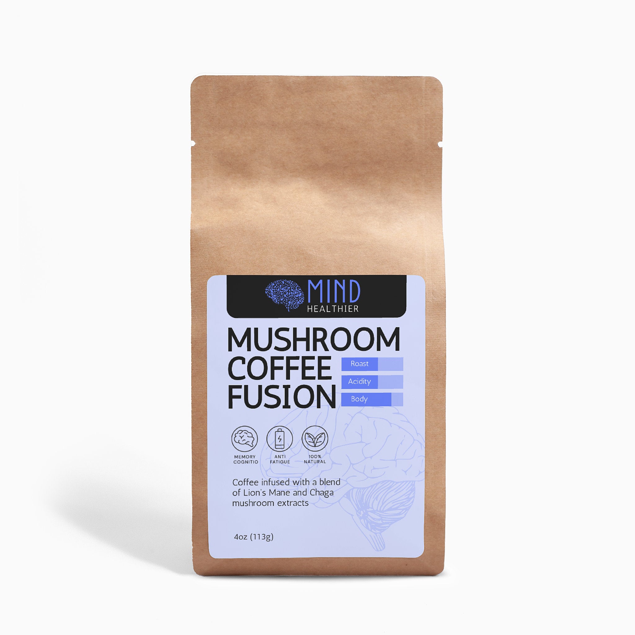 Mushroom Coffee Fusion - Lion’s Mane & Chaga 4oz