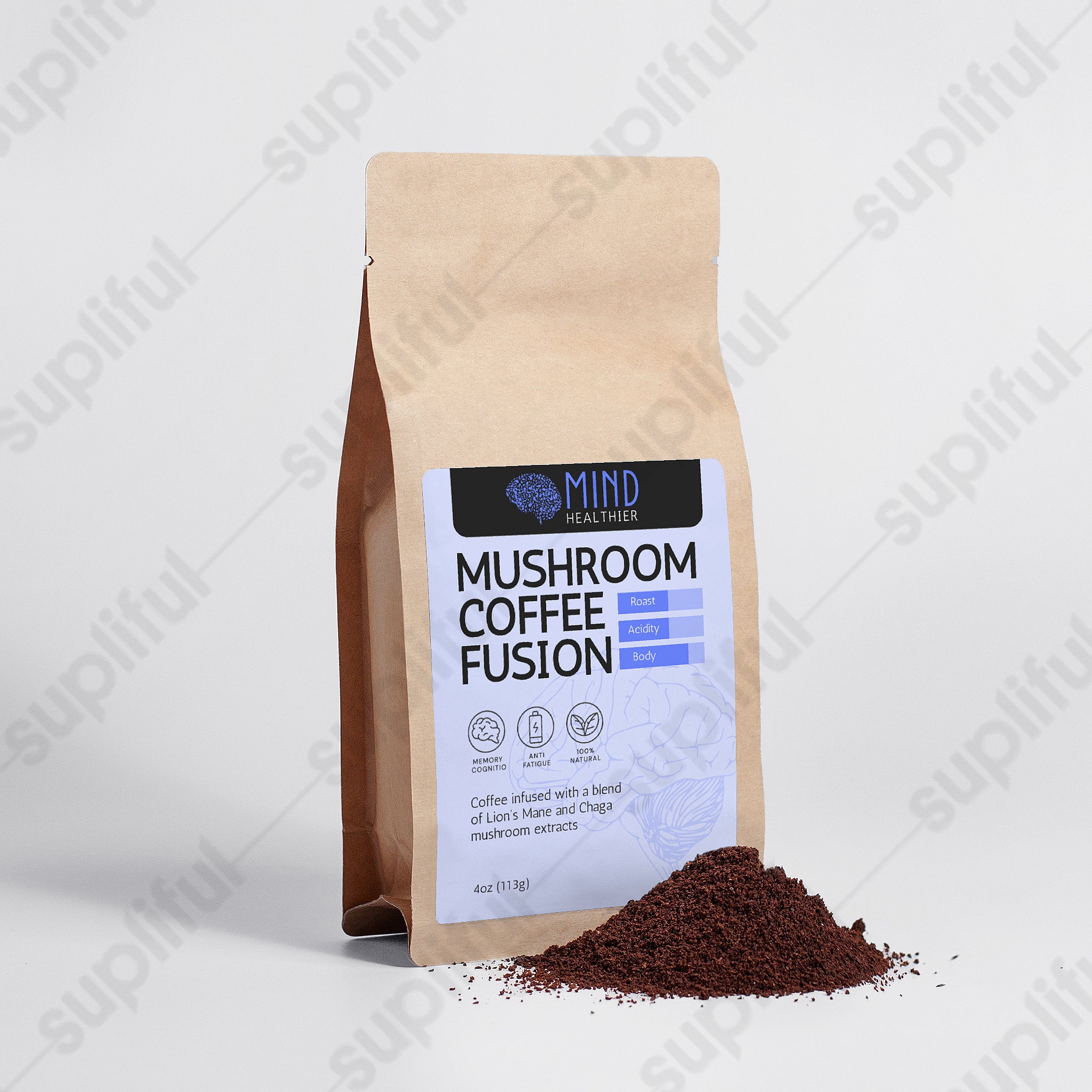 Mushroom Coffee Fusion - Lion’s Mane & Chaga 4oz