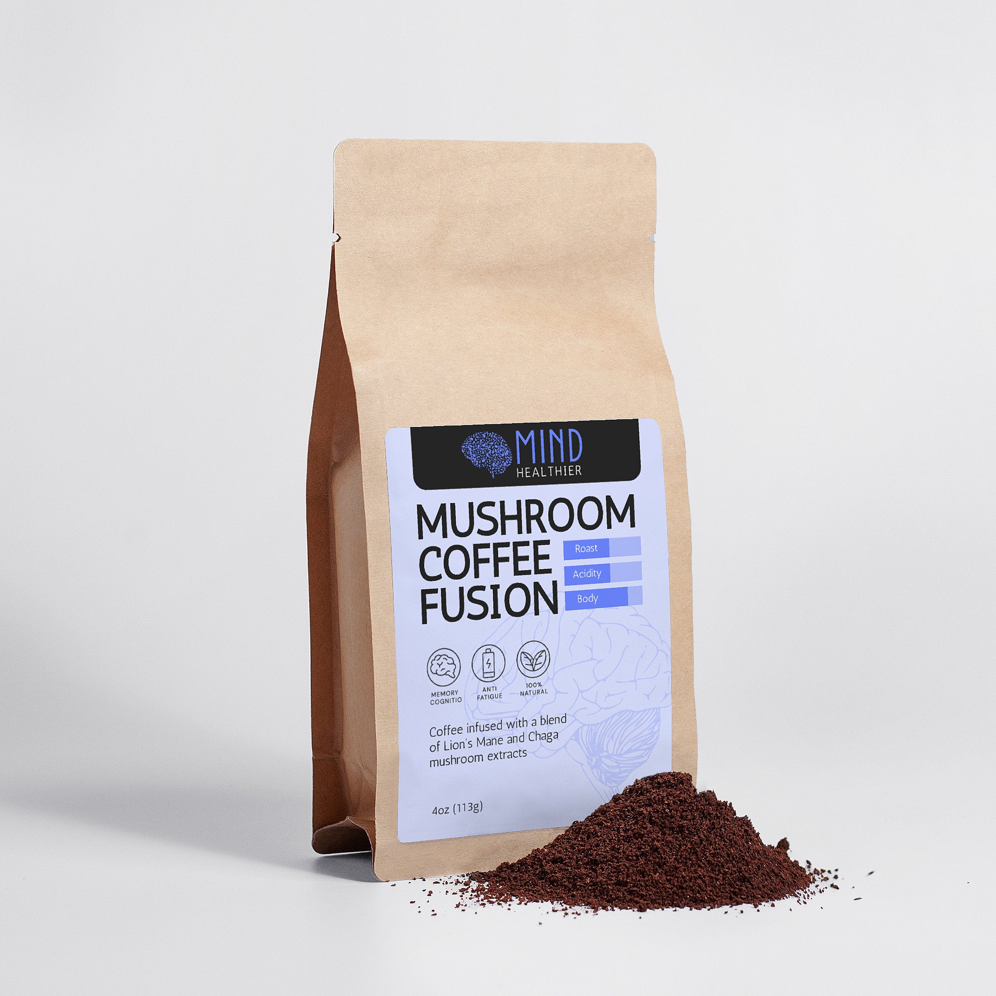 Mushroom Coffee Fusion - Lion’s Mane & Chaga 4oz