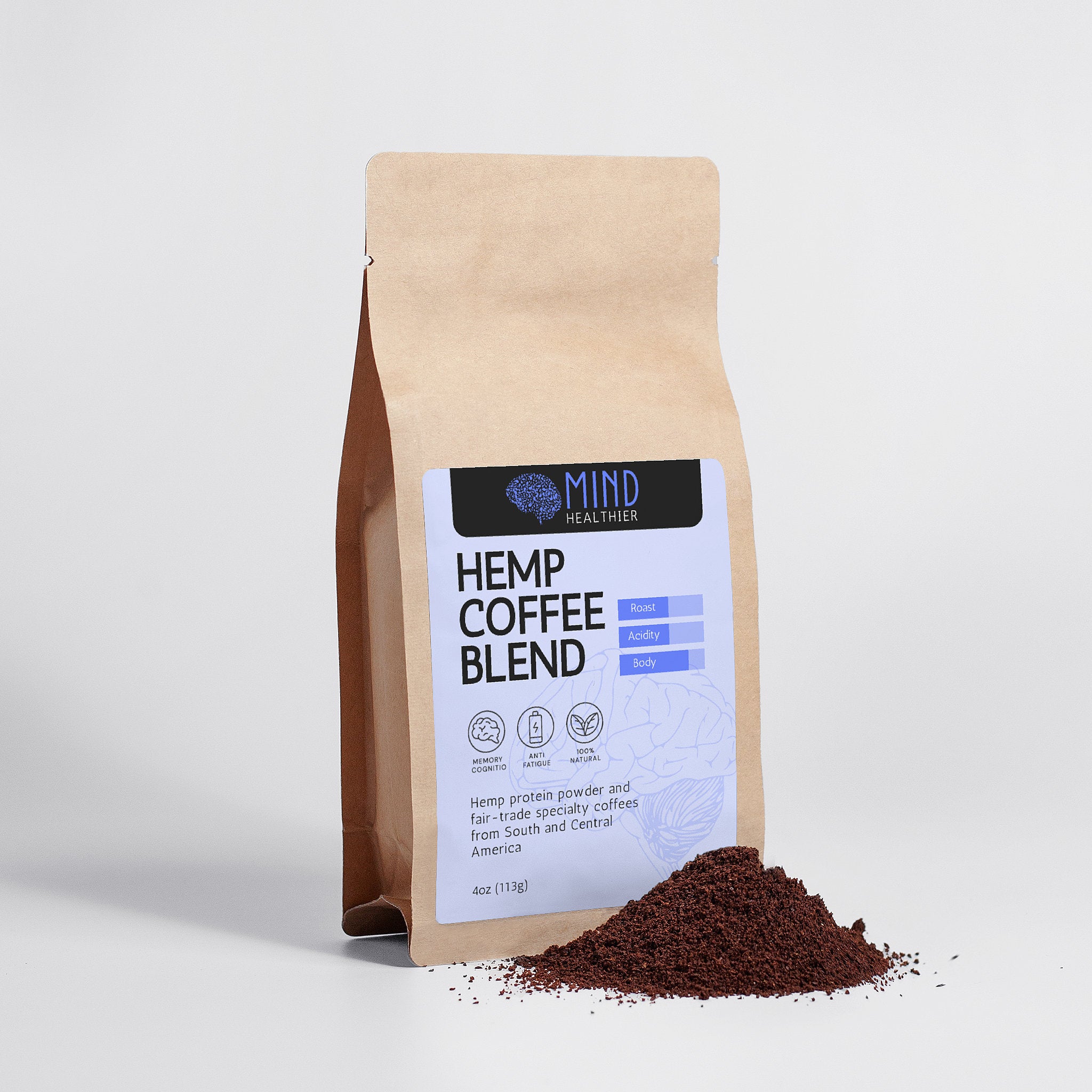 Hemp Coffee Blend - Medium Roast 4oz